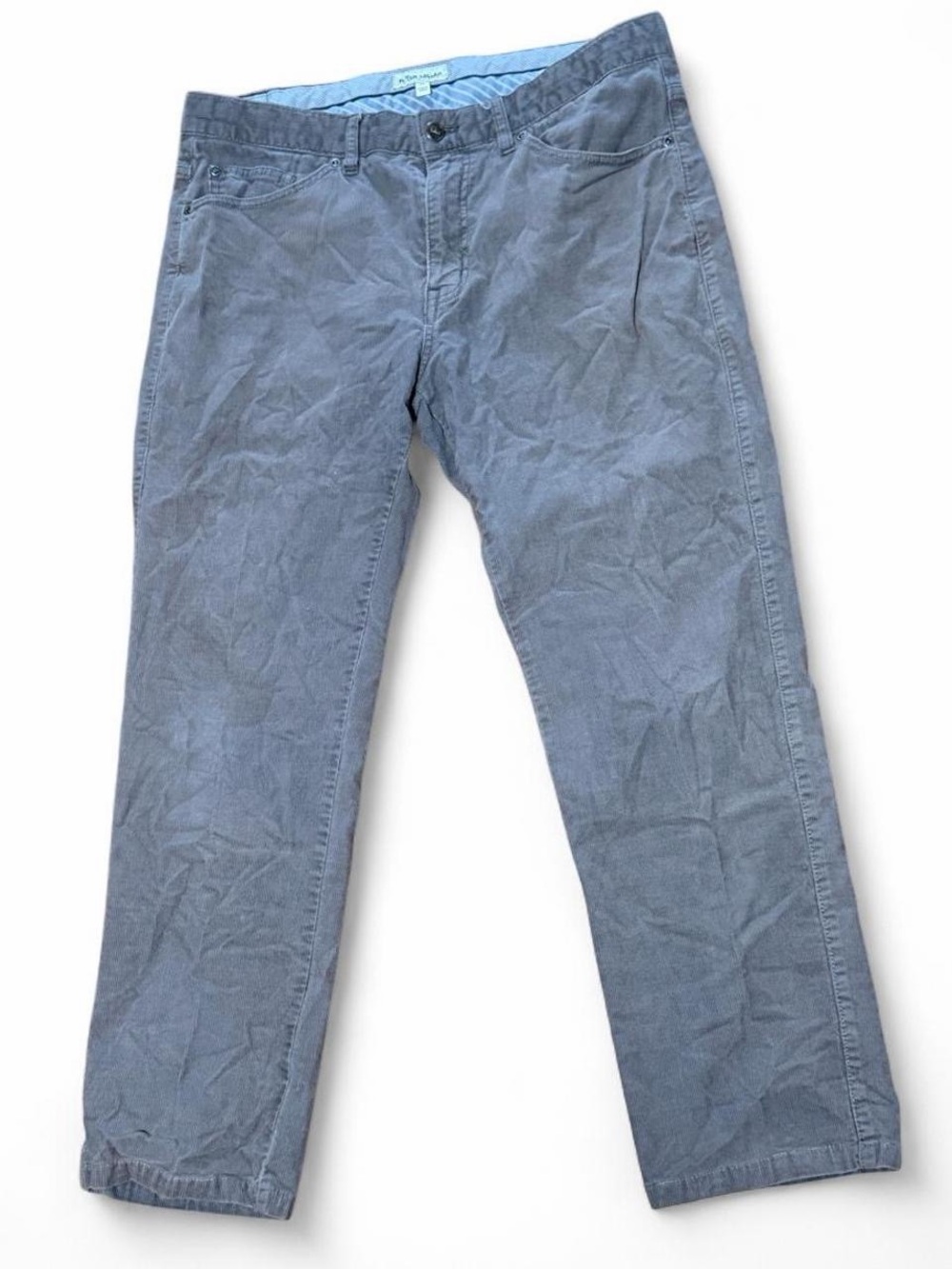 Peter Millar Pants Mens 34 Grey Superior Soft Corduroy Five-Pocket Stretch
